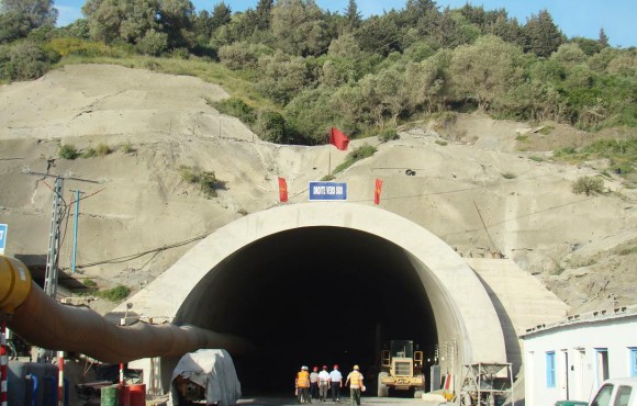 Tunnel under construction